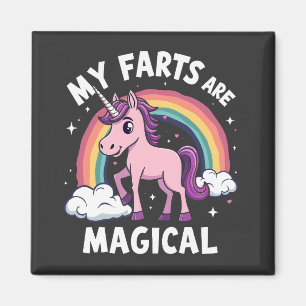 Aimant Mes Farts sont Magique Funny Unicorn Arc-en-ciel