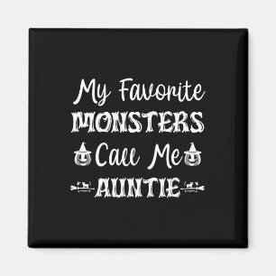 Aimant Mes Monstres Favoris M'Appelent Tante Fun Chat Tan