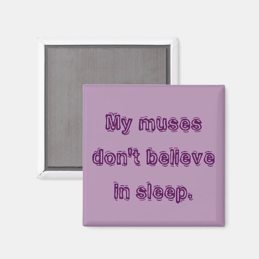 Aimant Mes muses ne croient pas au sommeil. (Recto/Verso)