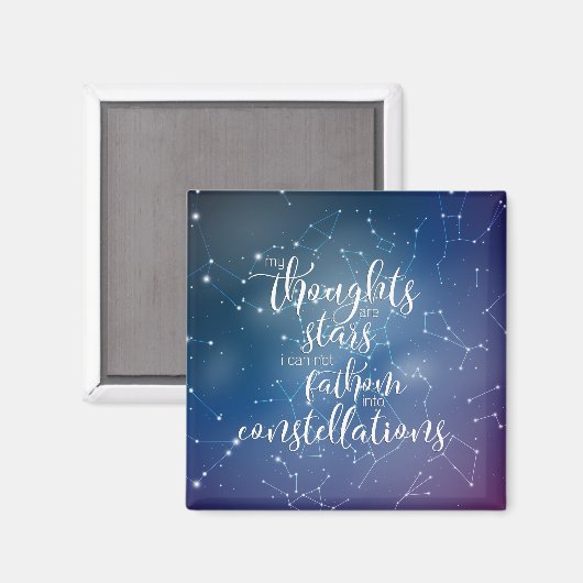 Aimant Mes pensées sont des étoiles (Recto/Verso)