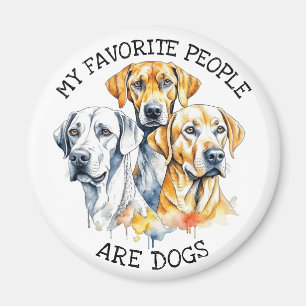 Aimant Mes personnes préférées sont des chiens