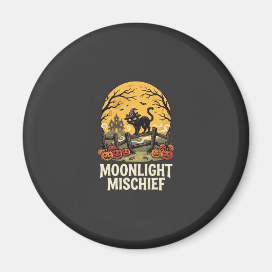 Aimant Mésaventures au Clair de Lune d'Halloween (Devant)