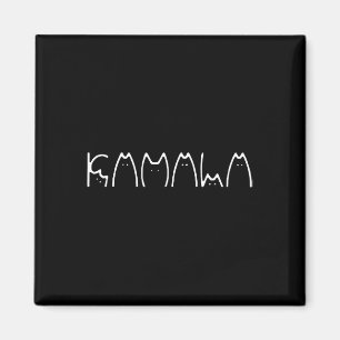 Aimant Mesdames Pour Kamala Harris Chat Lettering 2024 El