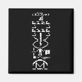 Aimant Message binaire Arecibo 1974 (Devant)