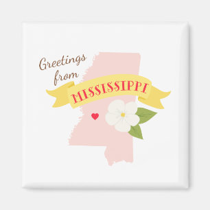 Aimant Message de bienvenue du Mississippi