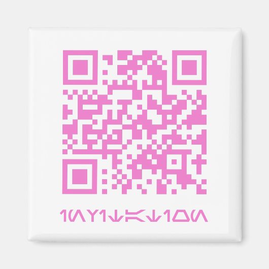 Aimant Message de code QR pour HOCO date.b (Devant)