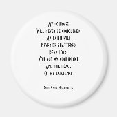 Aimant message de foi (Devant)