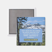 Aimant Message de foi - Verset biblique - 1 Timothée 1:12 (Recto/Verso)