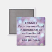 Aimant Message de motivation personnalisé (Recto/Verso)