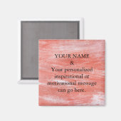 Aimant Message de motivation personnalisé Parties scintil (Recto/Verso)