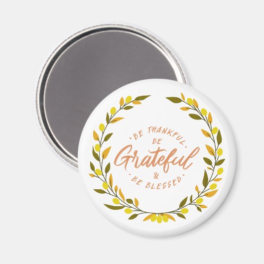 Aimant Message de remerciement, de gratitude et de bénédi (Recto/Verso)
