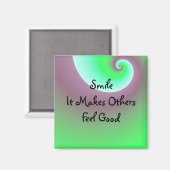 Aimant Message positif du sourire (Recto/Verso)