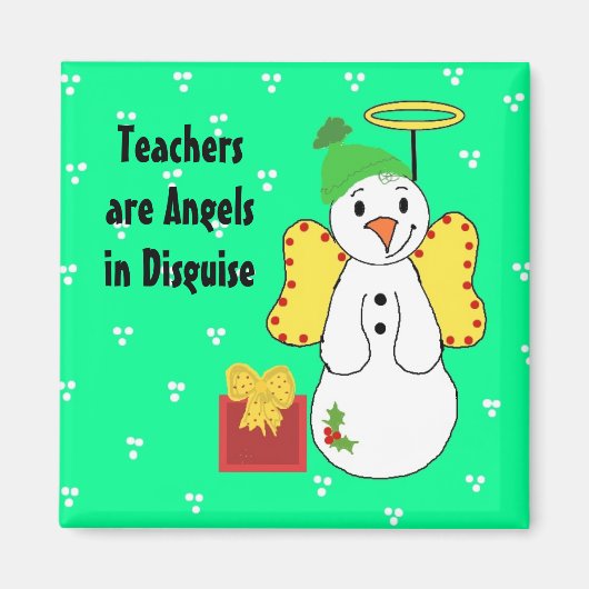 Aimant Message positive pour l'enseignant (Devant)