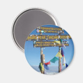 Aimant Message sur le Sommet du Kilimandjaro kenya (Recto/Verso)