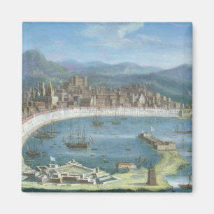 Aimant Messine - une vue panoramique du port