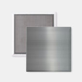 Aimant Métal brossé brut texturé (Recto/Verso)