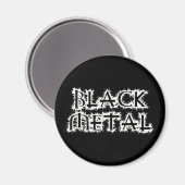 Aimant Métal noir (Recto/Verso)