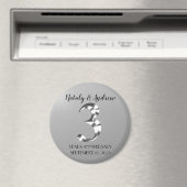 Aimant Metallic Silver Third Wedding Anniversary (In Situ (Lave-vaisselle))