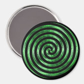 Aimant métallique vert (Recto/Verso)