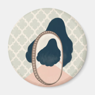 Aimant métaphore_15_une fille dans le miroir