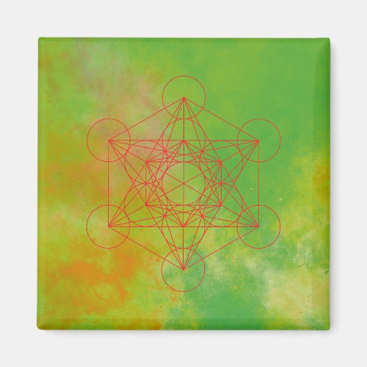 Aimant Métatron, chakra, zen, géométrie sacrée, ange (Devant)
