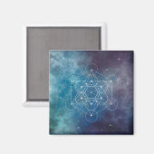 Aimant Métatron, chakra, zen, géométrie sacrée, ange (Recto/Verso)