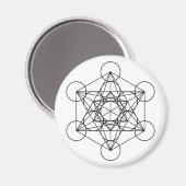 Aimant Métatron Cube Géométrie Sacrée (Recto/Verso)