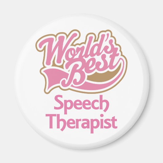 Aimant Mete Rose Worlds Best Speech Therapist (Devant)