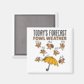 Aimant Météorologie Prévision d'aujourd'hui Météo à la ba (Recto/Verso)