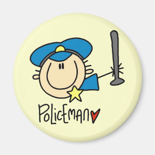 Aimant Métier d'agent de police
