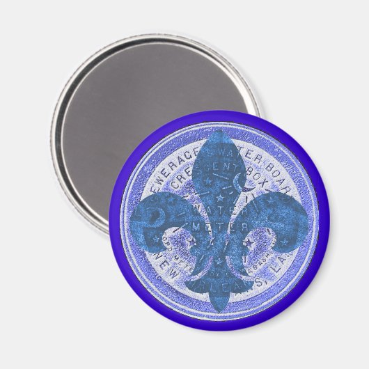 Aimant Mètre À Eau Fleur De Lis (Recto/Verso)