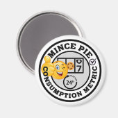 Aimant Métrique de consommation de tarte amusante (Recto/Verso)