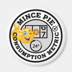 Aimant Métrique de consommation de tarte amusante