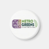 Aimant Metro Greens Urban Farming T-Shirt | City Gardener (Devant)