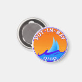 Aimant Mets In Bay Ohio Lake Erie Voilier (Recto/Verso)