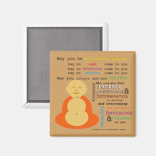 Aimant Metta bouddhiste aimante (Recto/Verso)