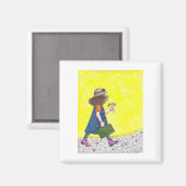 Aimant Mettez juste un pied devant l'autre (Recto/Verso)