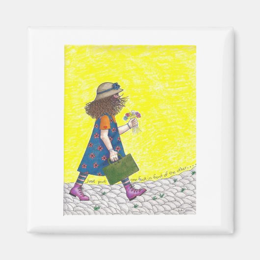 Aimant Mettez juste un pied devant l'autre (Devant)