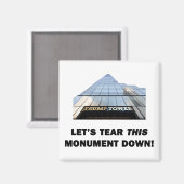 Aimant Mettons ce monument à terre (Recto/Verso)