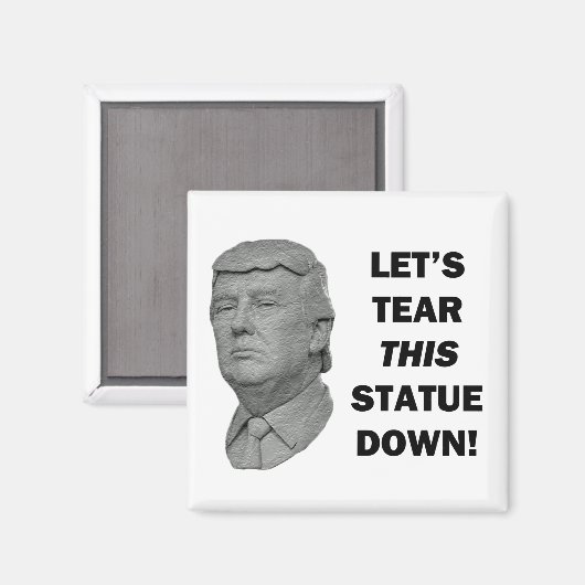 Aimant Mettons cette statue en bas (Recto/Verso)