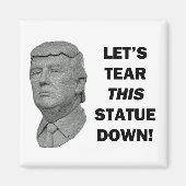 Aimant Mettons cette statue en bas (Devant)