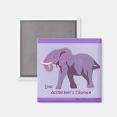 Aimant Mettre fin à la maladie d'Alzheimer (Recto/Verso)