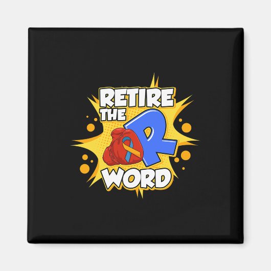 Aimant Mettre fin à la R Word Down Syndrome Sensibilisati (Devant)