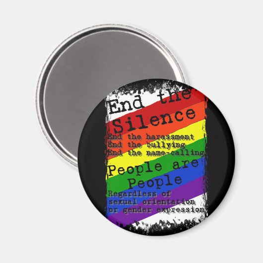 Aimant Mettre fin au silence (Recto/Verso)