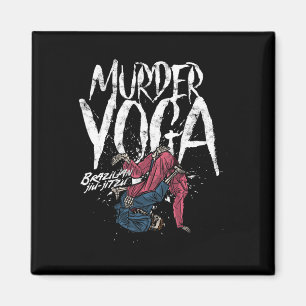 Aimant Meurtre Yoga Drôle Wrestling Jiu Jitsu Brésilien D
