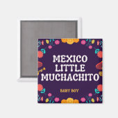 Aimant Mexicain mignon petit Muchacho bébé garçon (Recto/Verso)