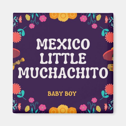 Aimant Mexicain mignon petit Muchacho bébé garçon (Devant)