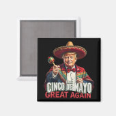 Aimant Mexicain Rendre Fantastique Cinco De Mayo (Recto/Verso)