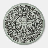 Aimant Mexican Aztec Sun Stone Mayan Calendar 1 (Devant)