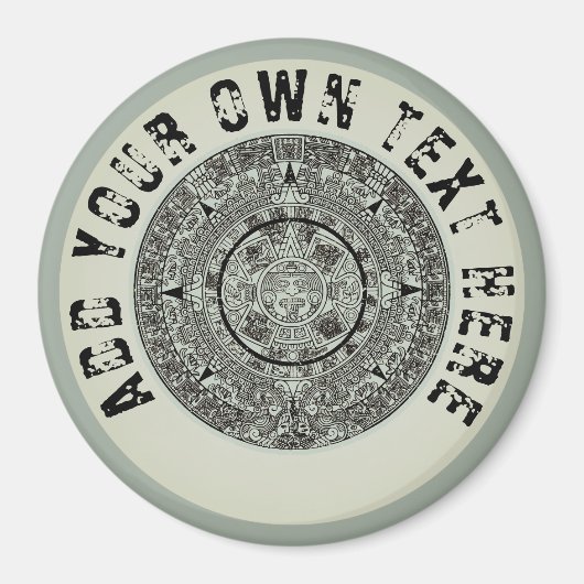 Aimant Mexican Aztec Sun Stone Mayan Calendar 1 (Devant)